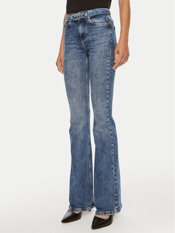 PINKO Pinko Jeans Flora 100166 A22I Dunkelblau Flare Fit