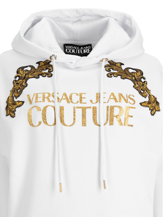 Versace Jeans Couture Versace Jeans Couture Rochie tricotată B6HUB782 Alb Regular Fit