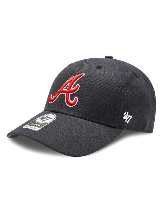 47 Brand Šiltovka MLB Atlanta Braves '47 MVP B-MVP01WBVRP-NY Tmavomodrá
