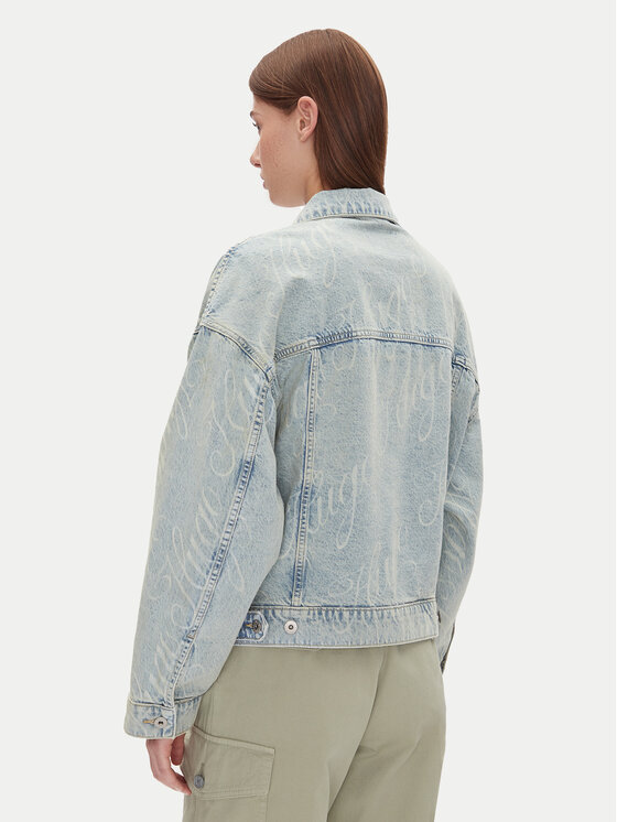 HUGO HUGO Farmer kabát Lou_B 50534757 Kék Oversize