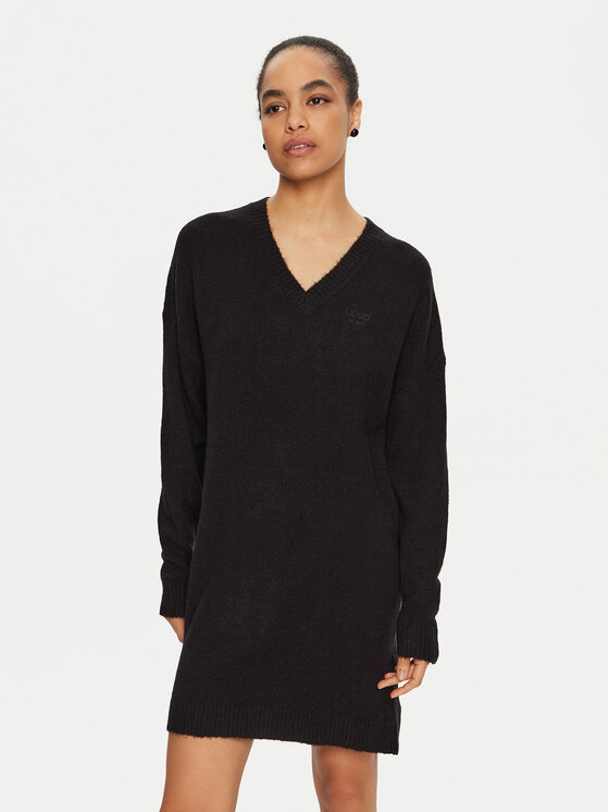 Liu Jo Liu Jo Rochie tricotată WF4430 MA49P Negru Regular Fit