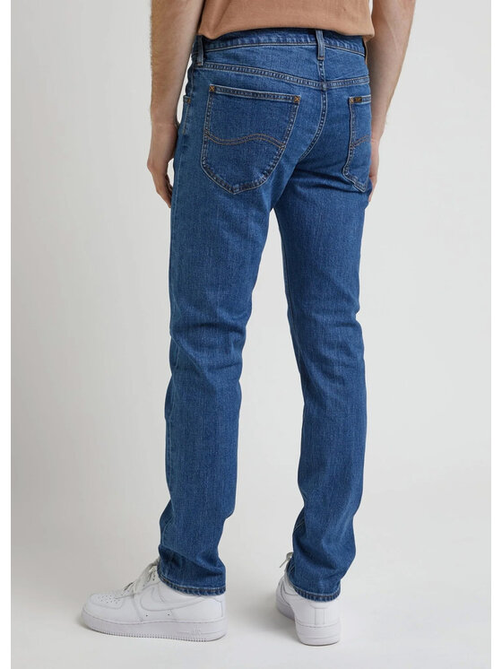Lee Lee Jeansy DAREN ZIP FLY Niebieski Straight Fit