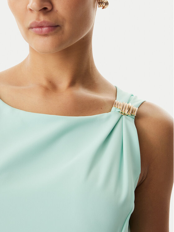 Rinascimento Rinascimento Večerna obleka CFC0020281002 Svetlo zelena Slim Fit