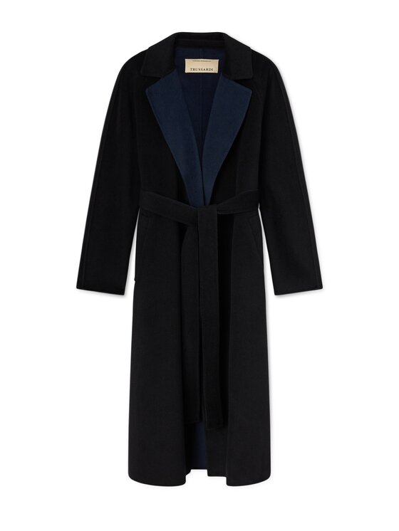 Trussardi Trussardi Płaszcz zimowy 0008A000451N033 Czarny Regular Fit