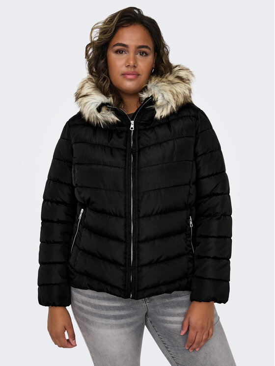 ONLY Carmakoma ONLY Carmakoma Kurtka zimowa 15305702 Czarny Regular Fit