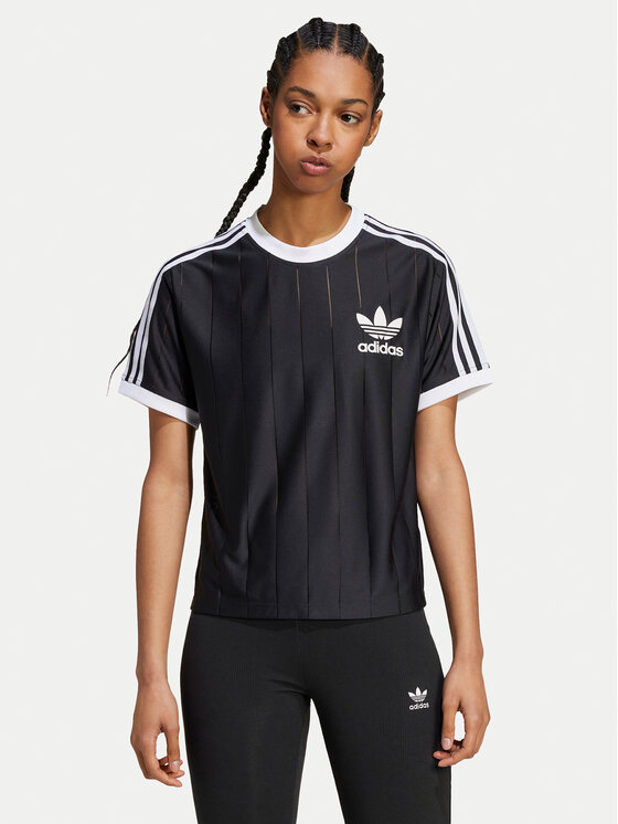 adidas T shirt adicolor 3 Stripes IX5505 Nero Loose Fit Modivo