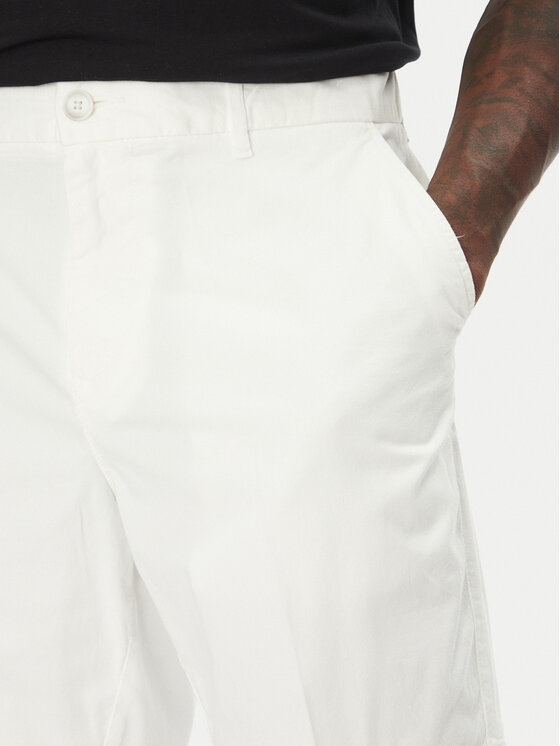 BOSS BOSS Szorty materiałowe H-Slice 50540743 Biały Slim Fit