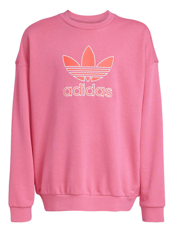 adidas adidas Džemperis Trefoil JV8571 Rožinė Loose Fit