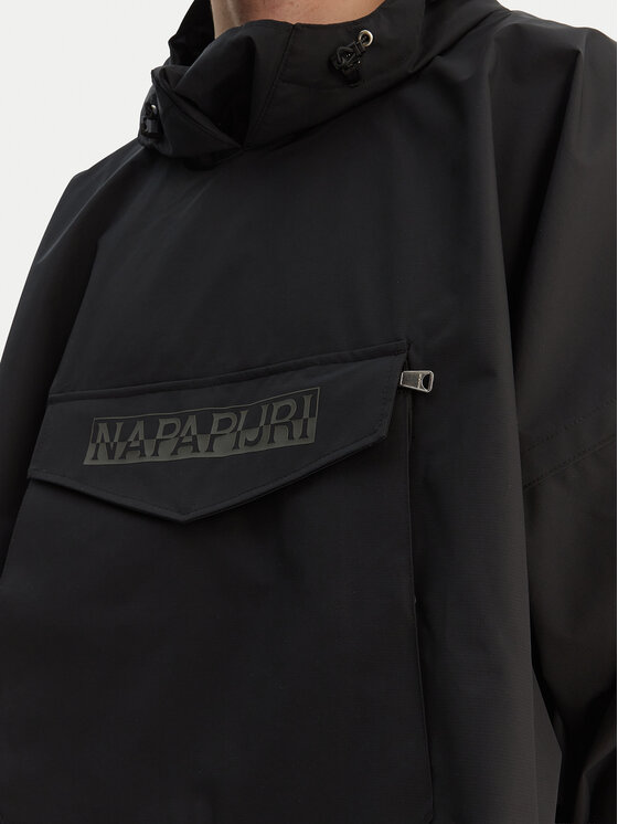 Napapijri Napapijri Regenjacke A-Raincape L NP0A4H4D9411 Schwarz Oversize