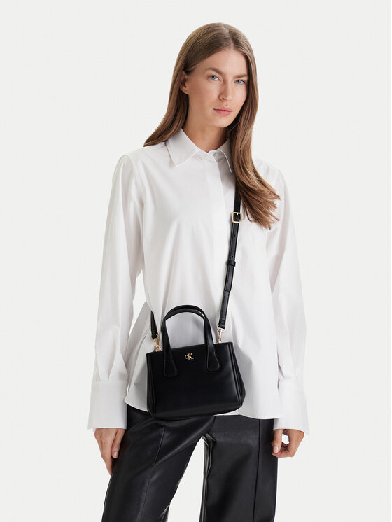 Calvin Klein Calvin Klein Geantă Ck Mini Tote Crossbody LV04F3520G Negru