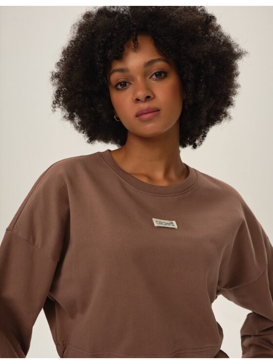 Esotiq Esotiq Bluza 42130 Beżowy Regular Fit
