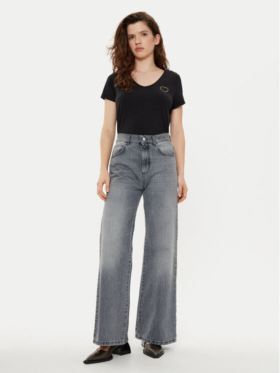 Pieces Pieces Тишърт New Billy 17102921 Черен Regular Fit