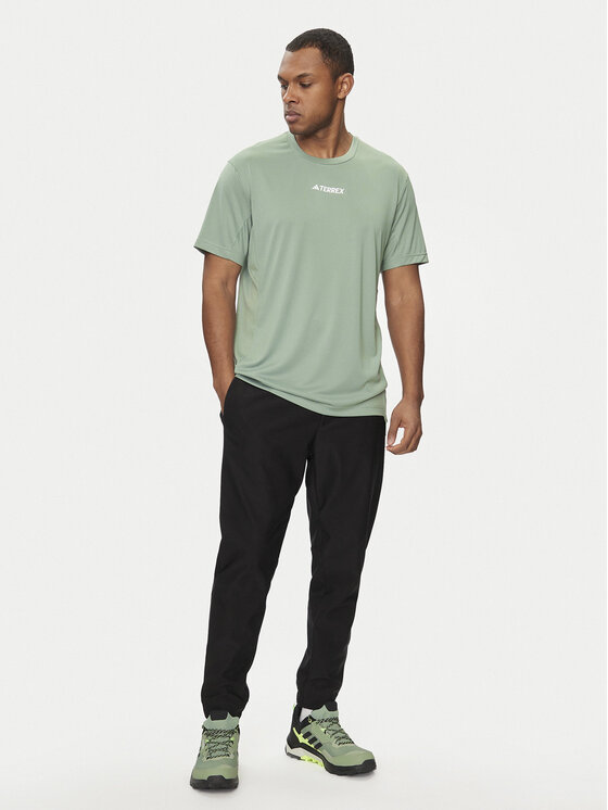 adidas adidas Технічна футболка Terrex Multi IP4781 Зелений Regular Fit