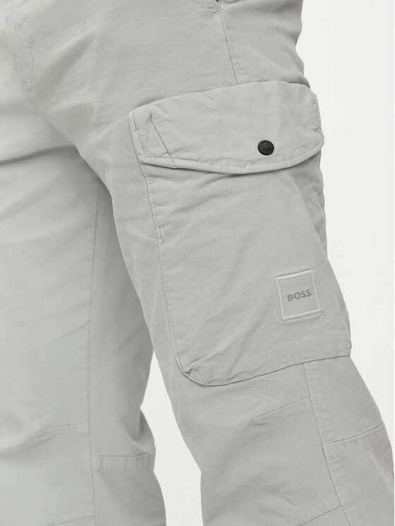 BOSS Boss Hlače Sista-Cargo-4 50523137 Siva Regular Fit
