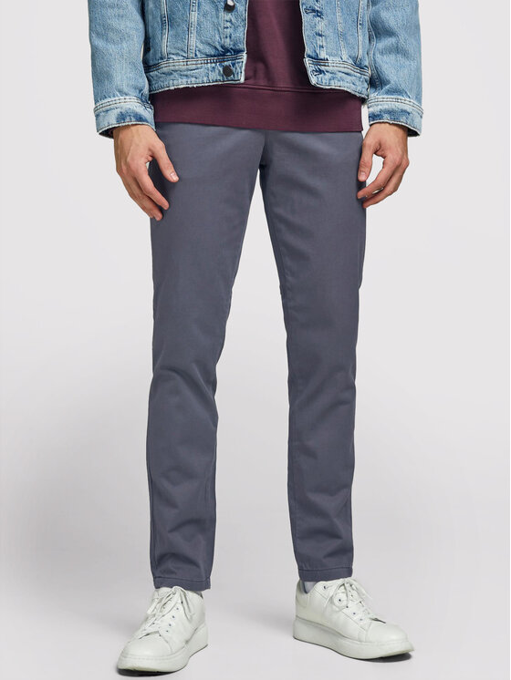 Jack&Jones Pantaloni chino Jjimarco Jjbowie 12176042 Gri Slim Fit