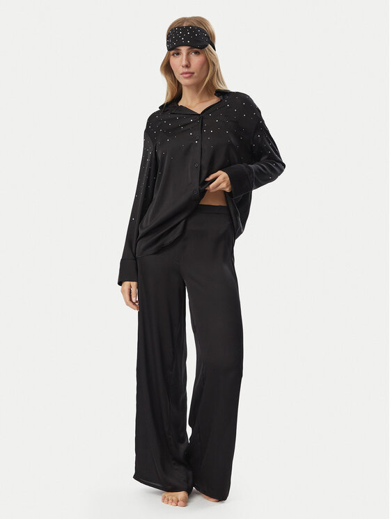 Guess Guess Пижама O6BX05 W3508 Черен Regular Fit