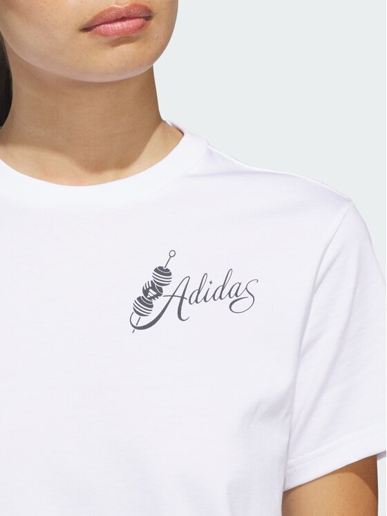 adidas adidas T-Shirt MIND BODY & SPIRIT(S) GRAPHIC Biały Regular Fit
