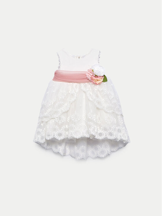 Abel & Lula Elegantné šaty 5012 Biela Regular Fit
