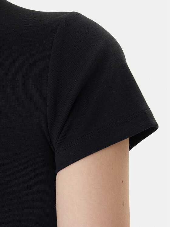 HUGO HUGO T-shirt Delanor_2 50539132 Crna Cropped Fit