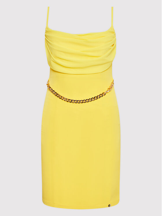 Rinascimento Rinascimento Abito da cocktail CFC0109348003 Giallo Slim Fit