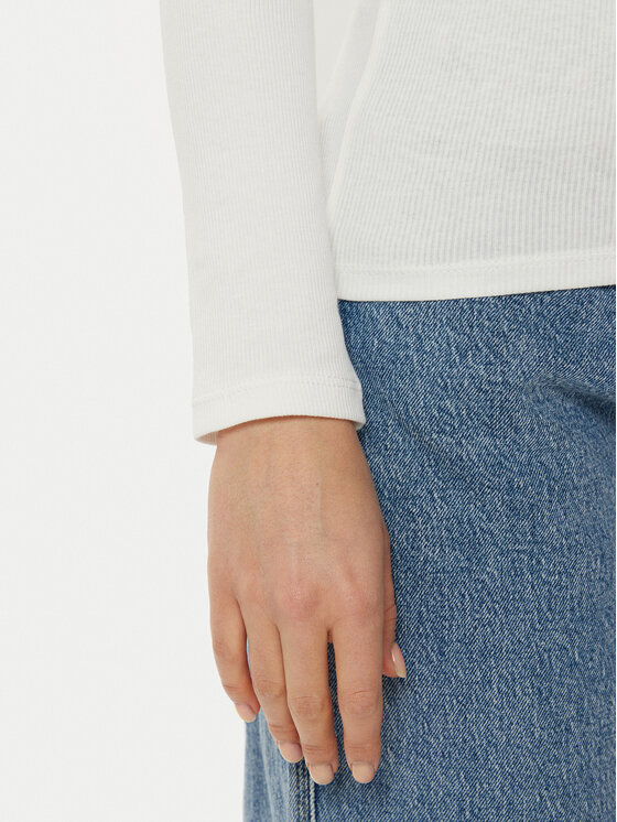 Tommy Jeans Tommy Jeans Блуза Essential DW0DW17990 Екрю Slim Fit