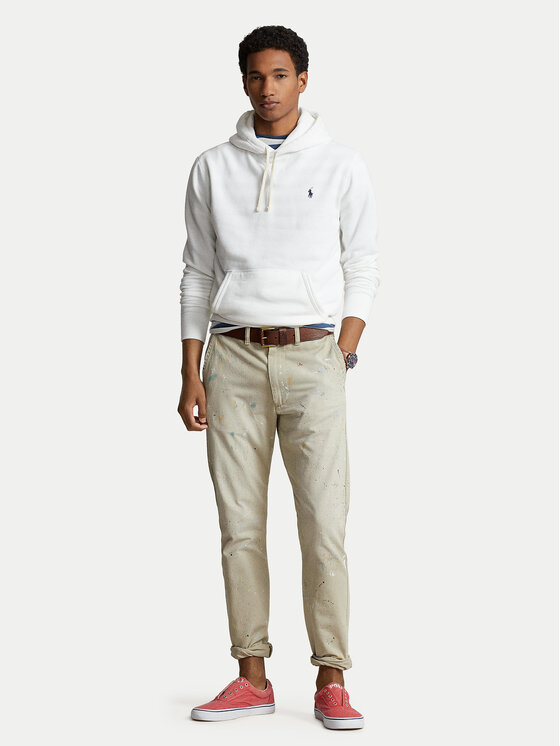 Polo Ralph Lauren Polo Ralph Lauren Bluza Fleece 710766778009 Biały Regular Fit