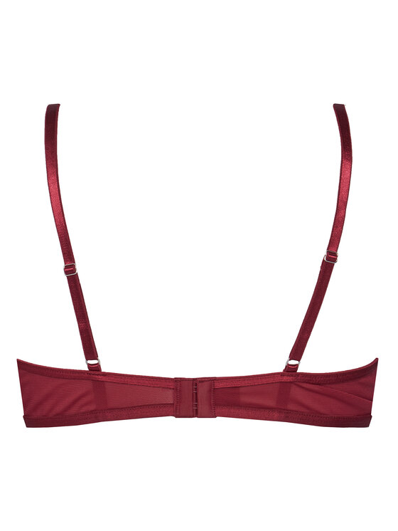 Hunkemöller Hunkemöller Biustonosz z fiszbiną 206365 Czerwony
