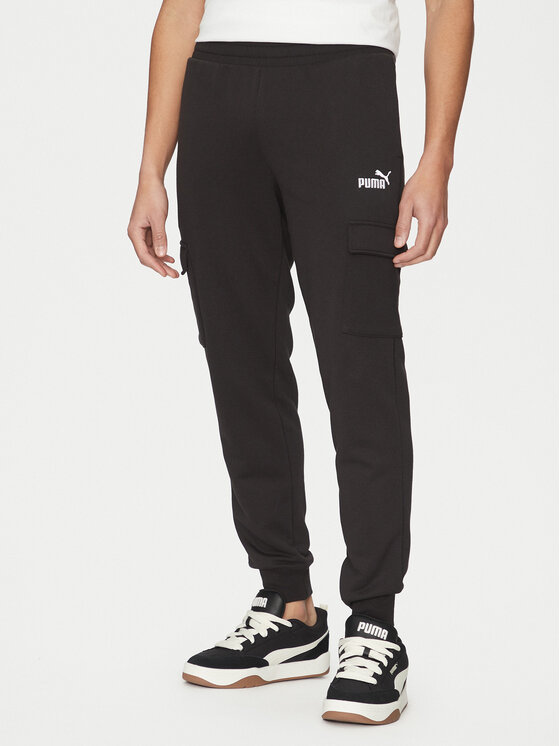 Puma Puma Спортивні штани Ess No. 1 Logo Cargo 682661 Чорний Regular Fit