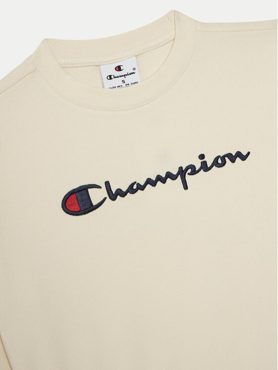 Champion Champion Mikina 405086 Écru Regular Fit