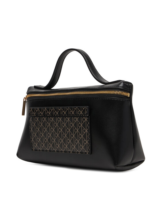 Calvin Klein Calvin Klein Kozmetični kovček Emblem Aop Beauty Case Giftset LV04F1102G Črna