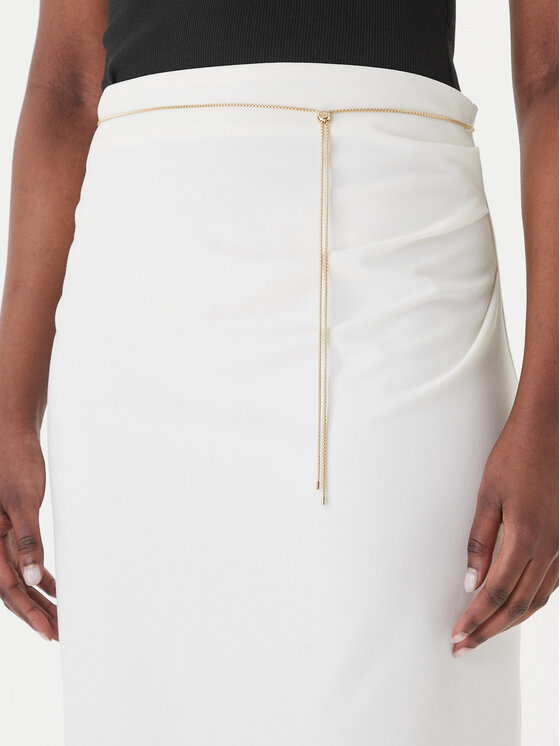 HUGO HUGO Tiesus sijonas Ratsa 50558168 Écru Slim Fit