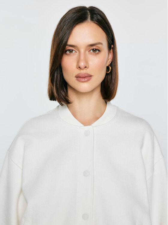BIG STAR BIG STAR Bluza PIXELINA Biały Basic Fit