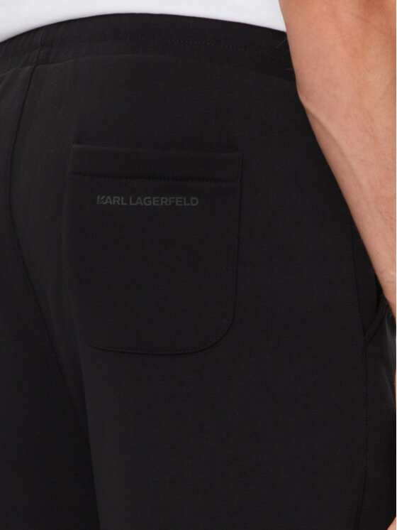 KARL LAGERFELD KARL LAGERFELD Donji dio trenerke 705409 543910 Crna Regular Fit