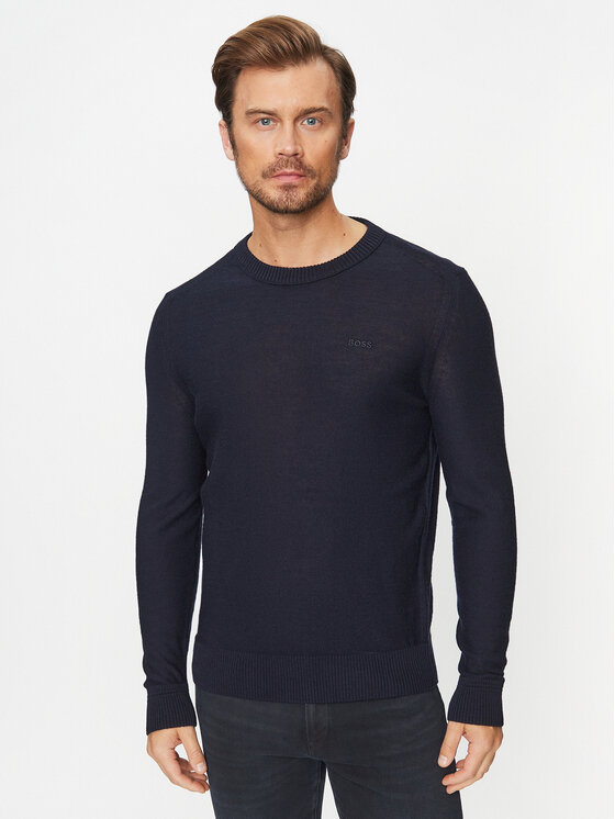 BOSS Boss Pullover Avac_C 50501762 Dunkelblau Regular Fit