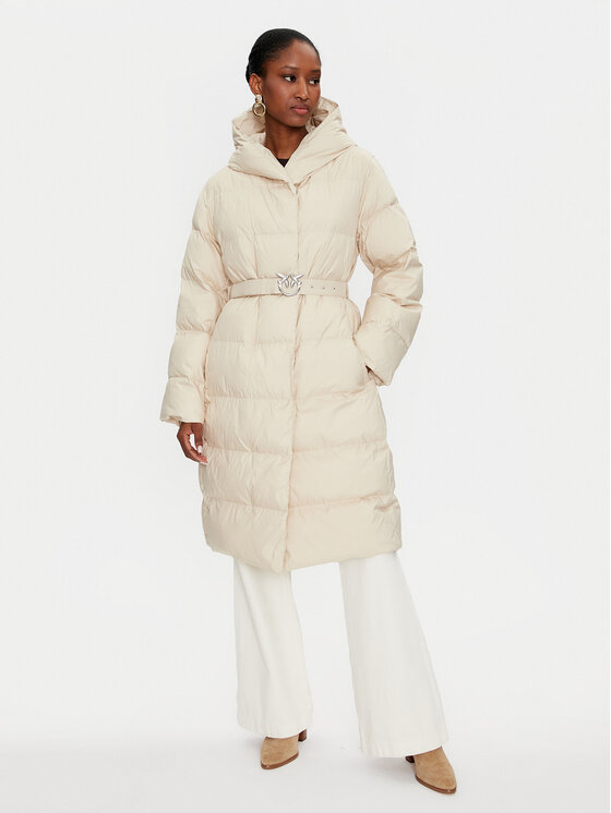 Pinko Geacă din puf Collirio Caban 103828 A11M Bej Regular Fit