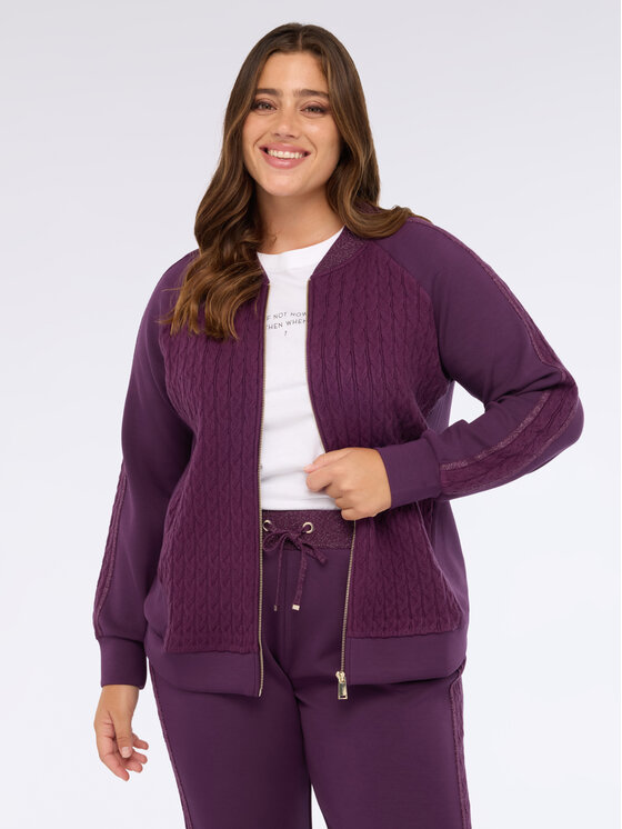 Fiorella Rubino Fiorella Rubino Felpa G824L008617N039 Viola Regular Fit