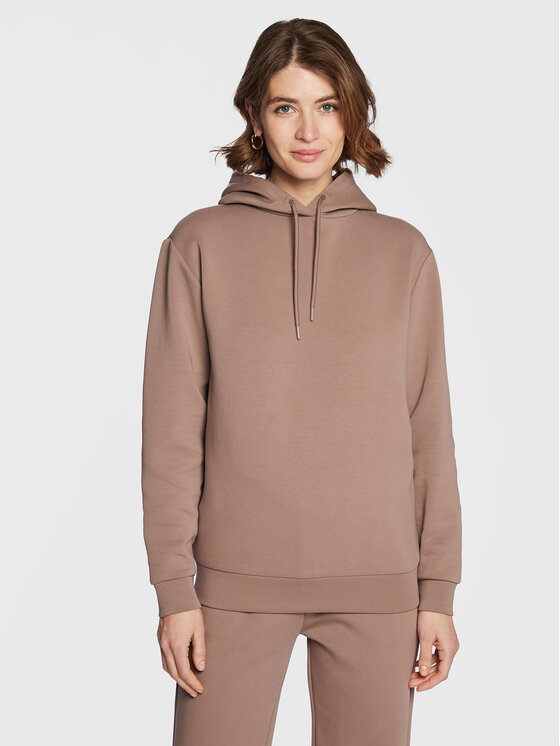 Calvin Klein Calvin Klein Džemperis ar kapuci Minimal Logo K20K205089 Brūns Relaxed Fit