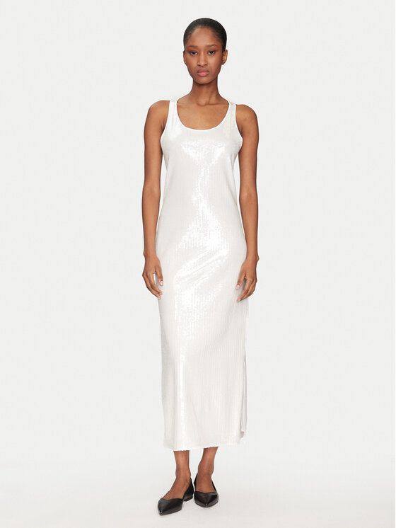 Marella Marella Koktel haljina Beati 2513621054 Bijela Regular Fit