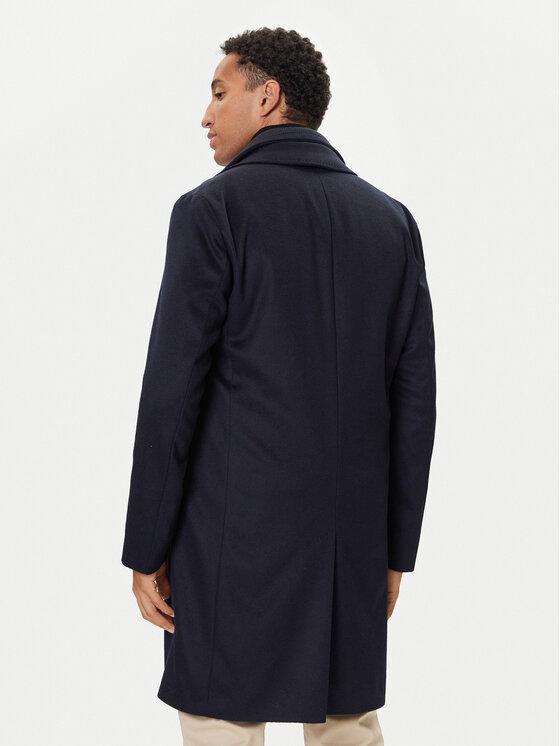 BOSS BOSS Vuneni kaput H-Jared 50551085 Tamnoplava Regular Fit