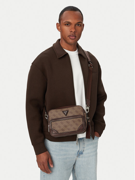 Guess Torbica za okrog pasu Milano HMMIL LP6222 Rjava
