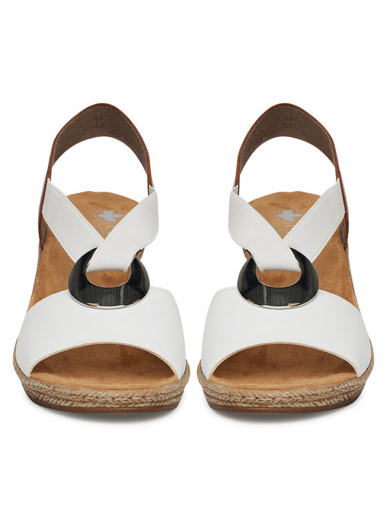 Rieker Rieker Sandalen 624H6-81 Weiß