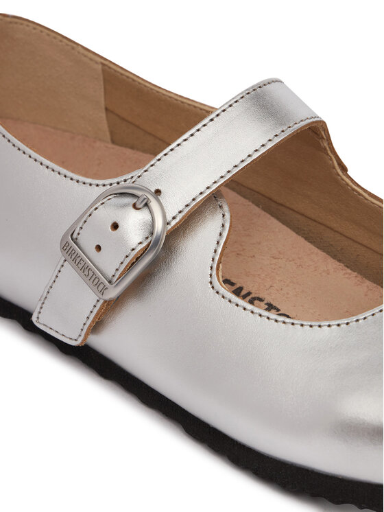 Birkenstock Birkenstock Balerīnas Santa Clarita 1030679 Sudraba