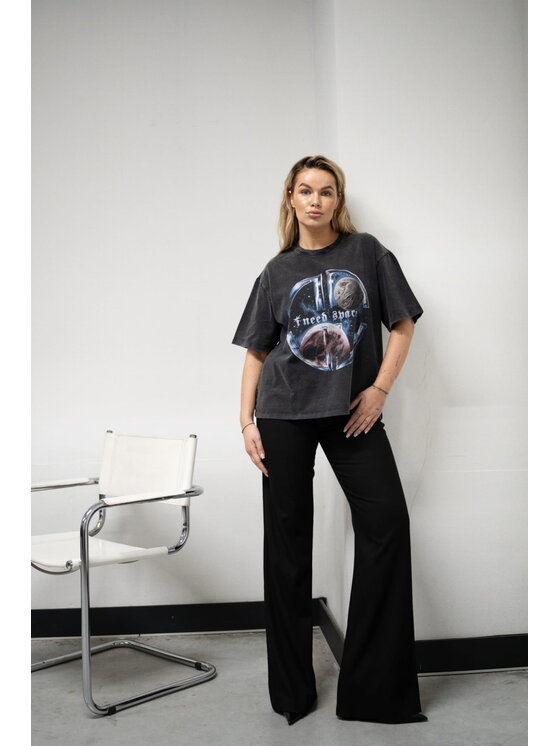 Magda Matyja Magda Matyja T-Shirt I NEED SPACE T-SHIRT Granatowy Oversize