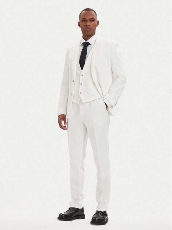 HUGO HUGO Kostiumas Henry 50559672 Kreminė Slim Fit