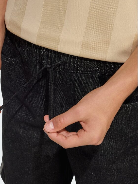 adidas adidas Szorty jeansowe JORTS Czarny Loose Fit
