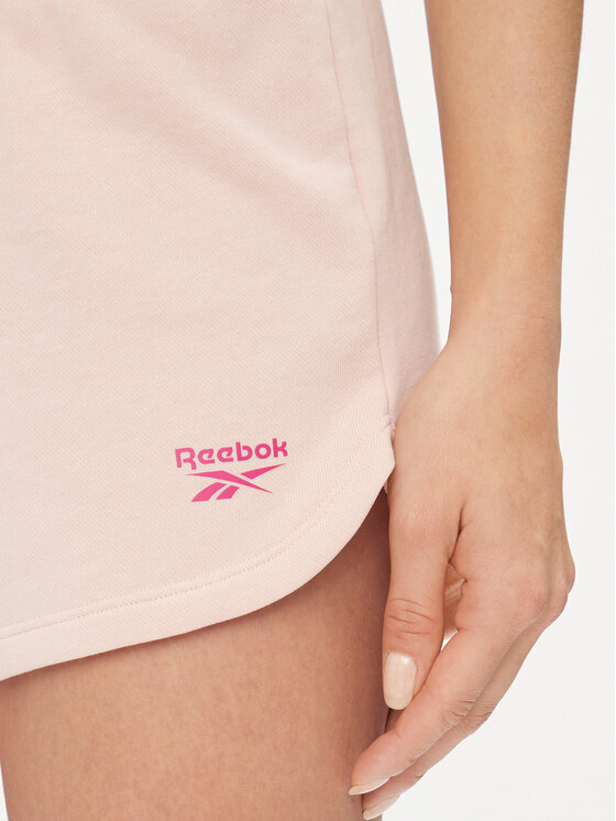 Reebok Reebok Pantaloni scurți sport Reebok Identity French Terry Shorts IM4152 Roz Slim Fit