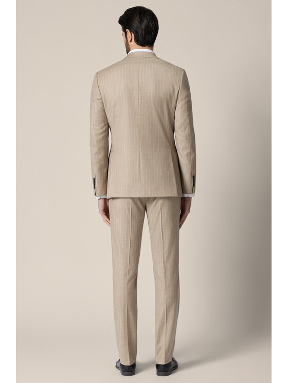 Lancerto Lancerto Garnitur Terrassa GA073126000007 Beżowy Slim Fit