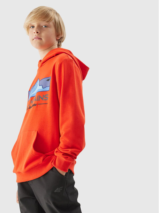 Bluza, rozmiar 128, Pomarańczowy, 4FJAW23TSWSM634