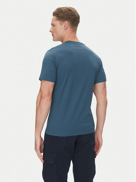 Barbour Barbour T-Shirt Devon MTS1391BU18 Granatowy Regular Fit