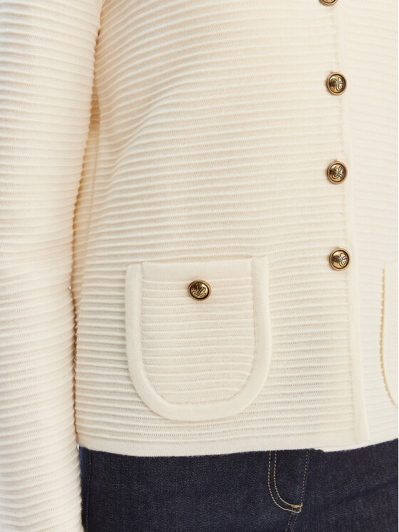 Luisa Spagnoli Luisa Spagnoli Cardigan Maranta 100360 Écru Regular Fit